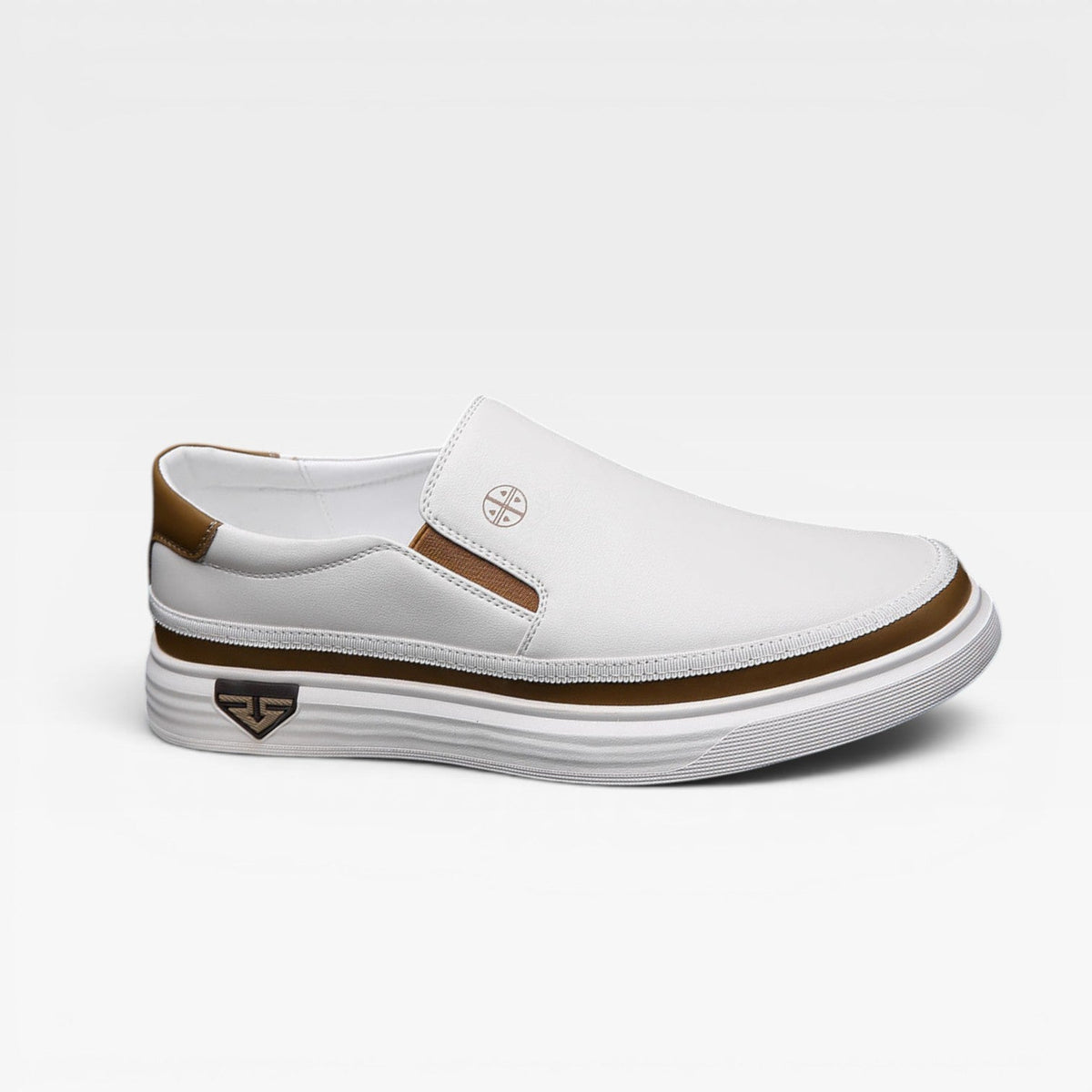 Dougray | Relaxed Leather Slip-On Trainers