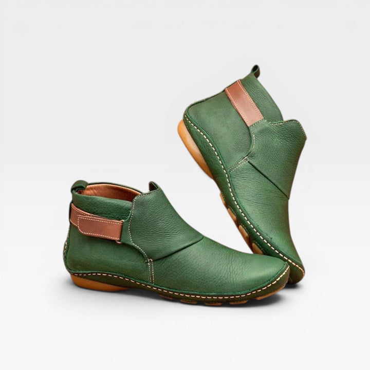 Wilhelmina | Effortless Cushioned Leather Ankle Boots Women