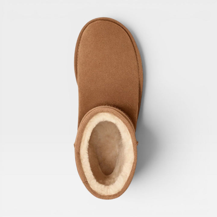 Quintessa | Snug Suede Slipper Ankle Boots