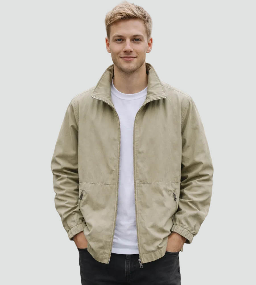 Hollis | Classic Stand-Collar Bomber Jacket for Men