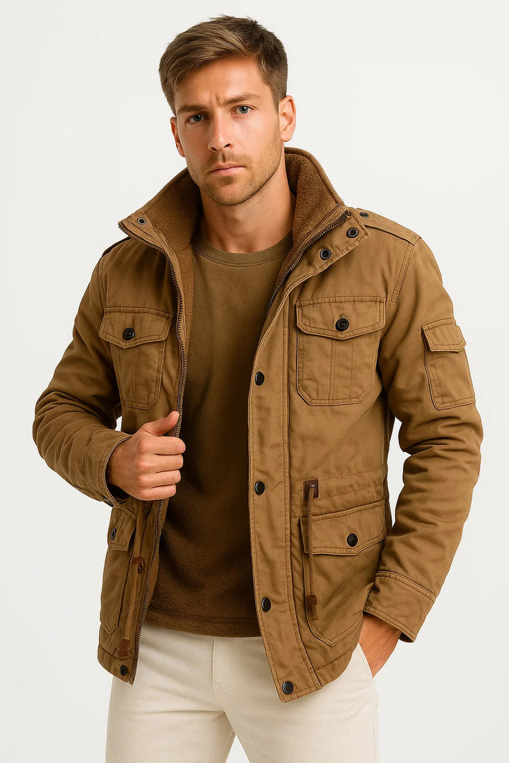 Merrick | Warm Fleece Hooded Jacket for Men