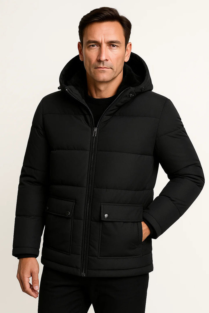 Osgood | Warm Oversized Quilted Hooded Jacket for Men