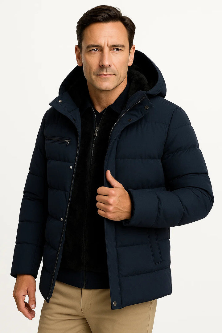 Osgood | Warm Oversized Quilted Hooded Jacket for Men