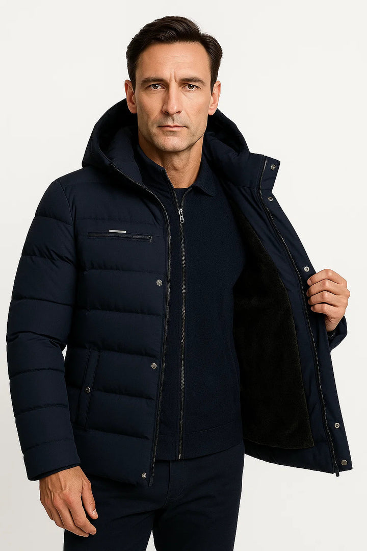 Osgood | Warm Oversized Quilted Hooded Jacket for Men