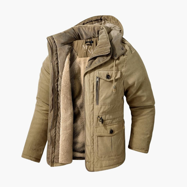 Thane | Warm Quilted Hooded Winter Jacket for Men