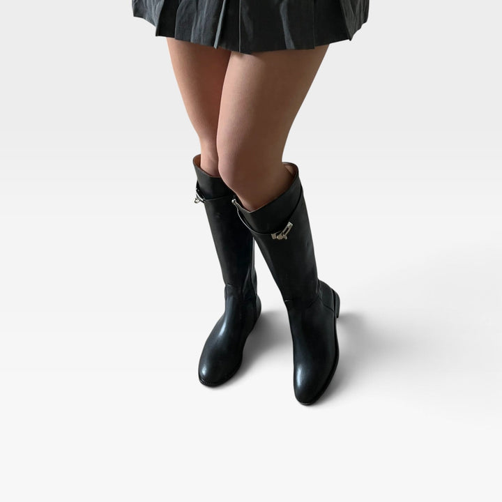 Cordelia | Sleek Buckle Knee High Boots Women