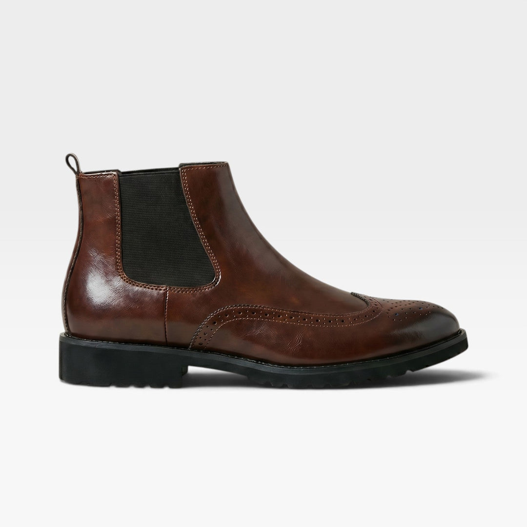 Calder | Sharp Wingtip Chelsea Ankle Boots