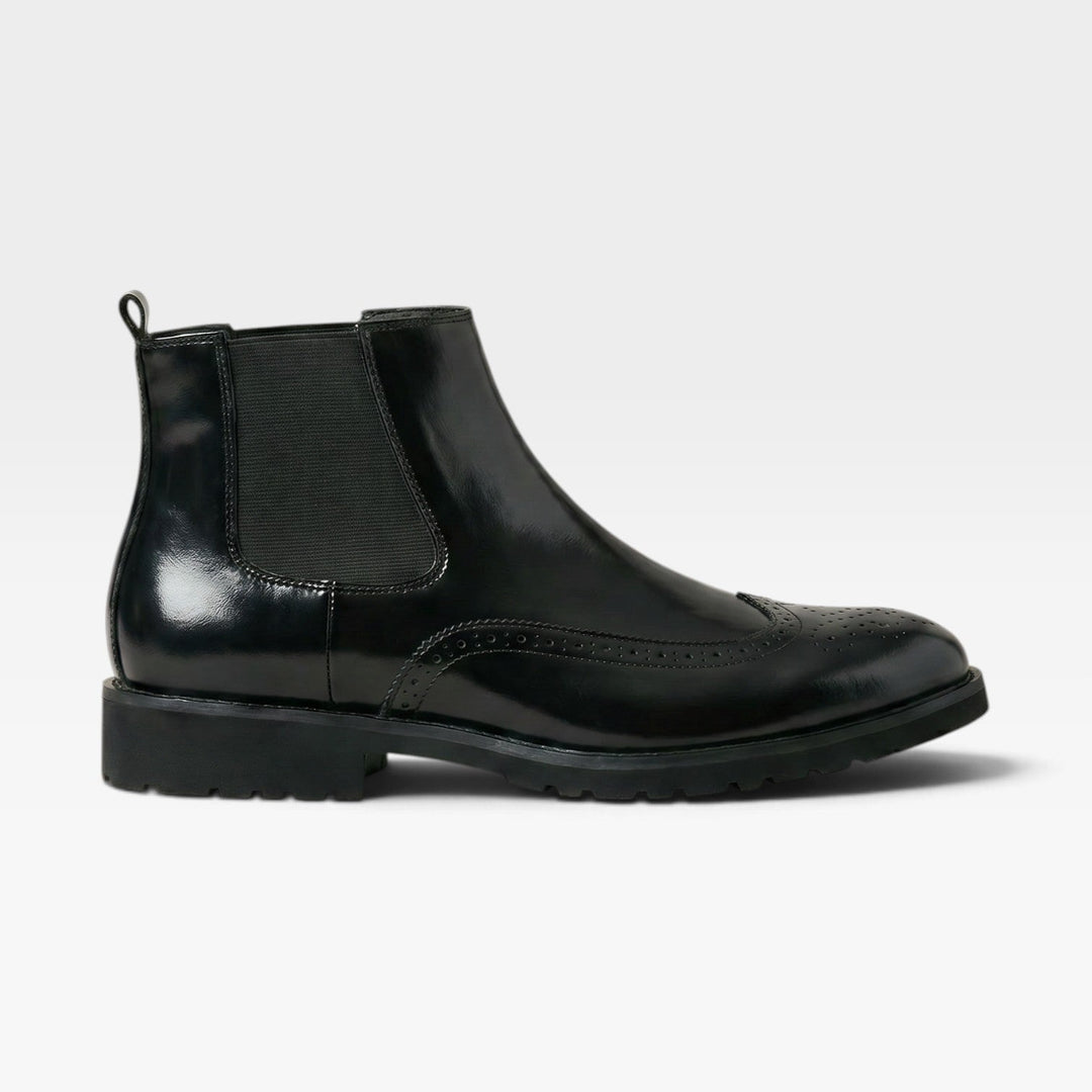 Calder | Sharp Wingtip Chelsea Ankle Boots