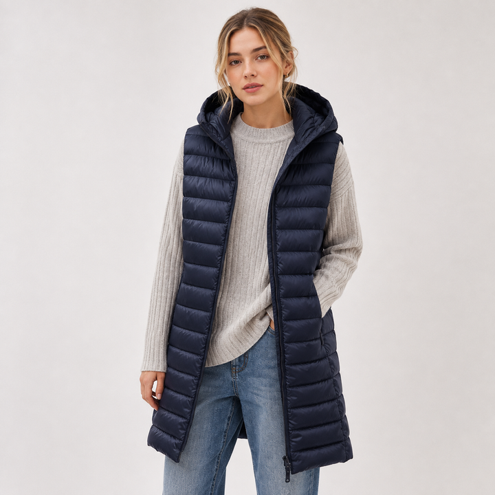 Isla | Sleek Quilted Longline Gilet
