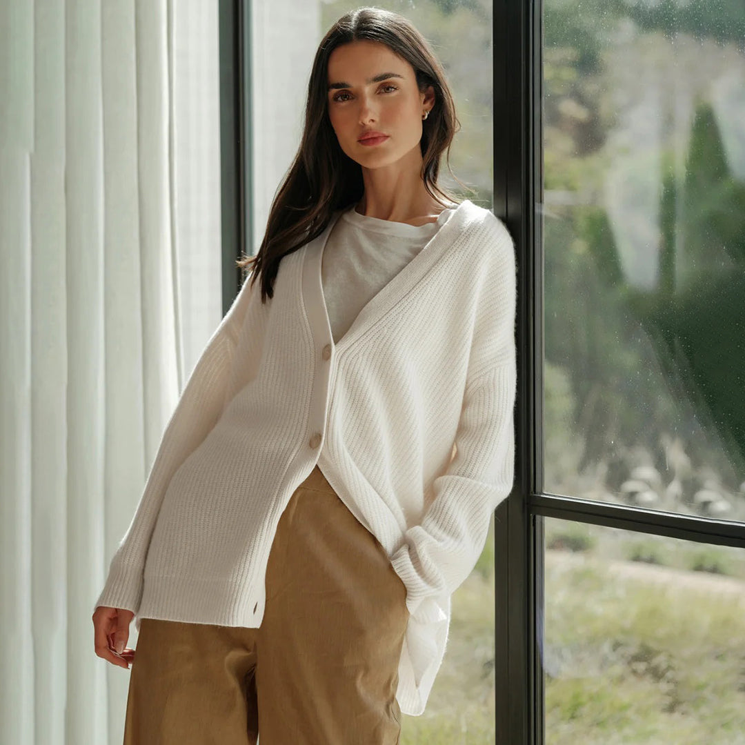 Beryl | Cozy Oversized Ribbed Knit Cardigan