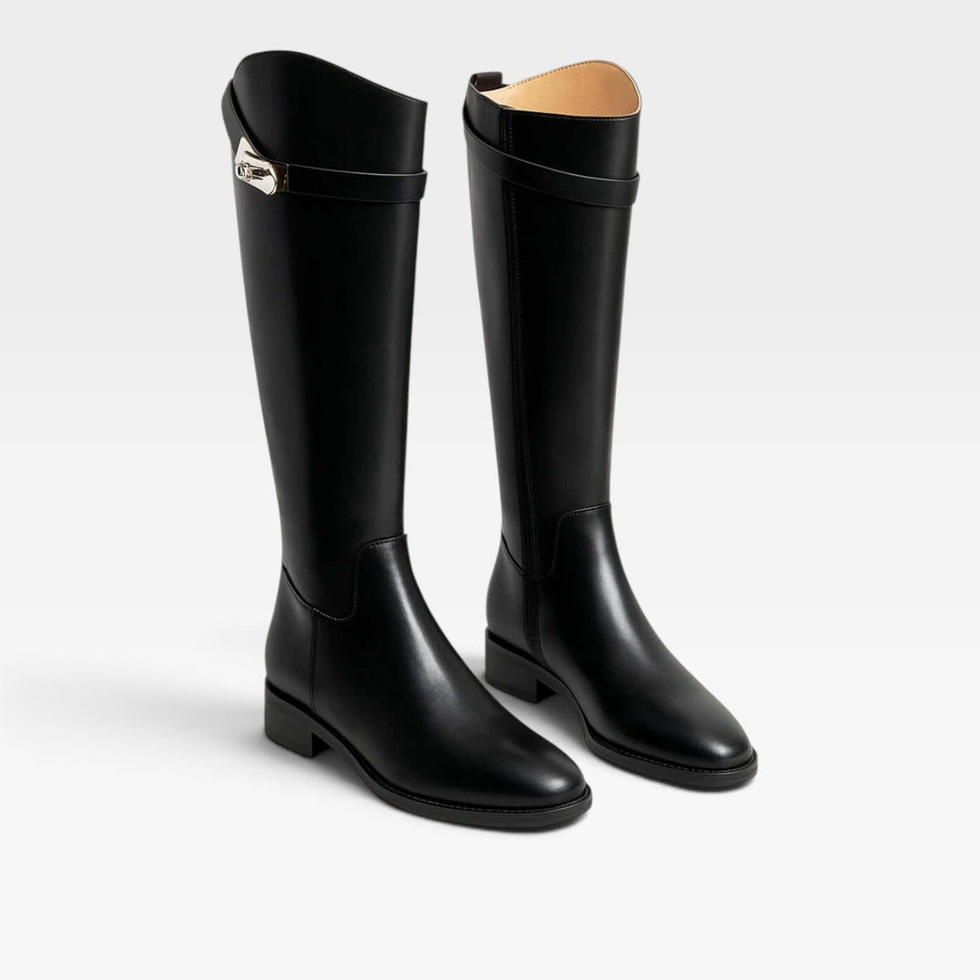 Cordelia | Sleek Buckle Knee High Boots Women