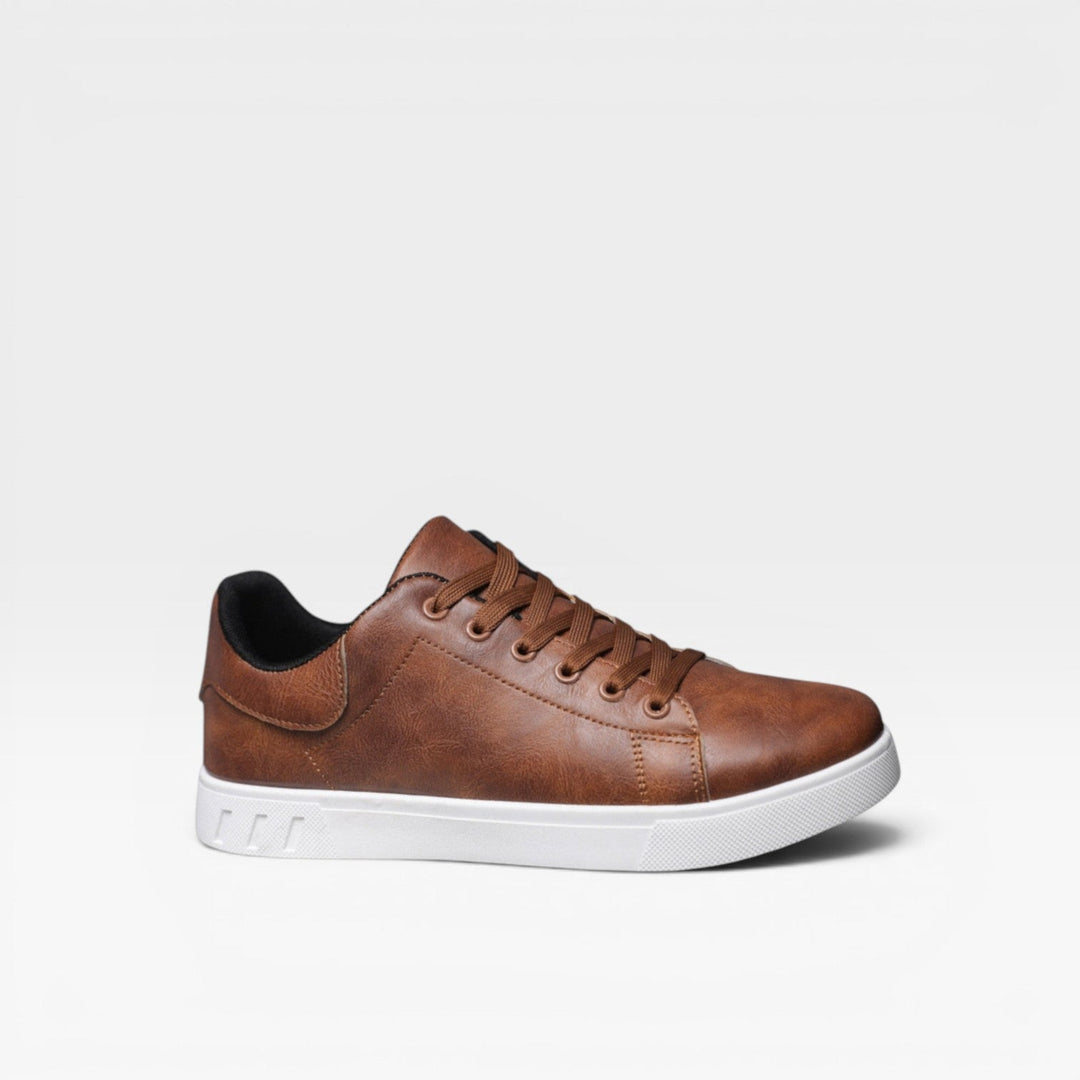 Denholm | Clean Minimalist Low-Top Lace-Up Trainers