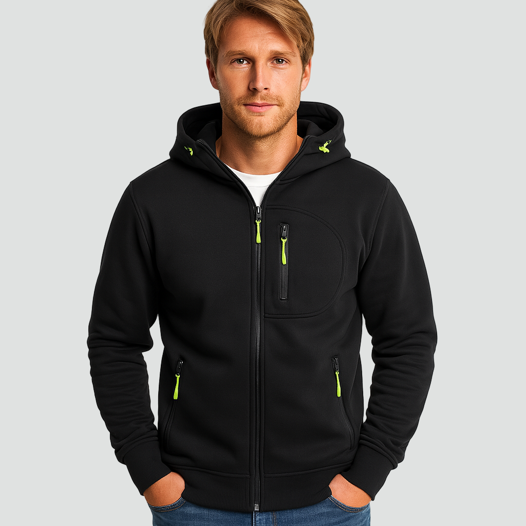 Cato | Sporty Hooded Gilet with Multi-Pocket Detail for Men