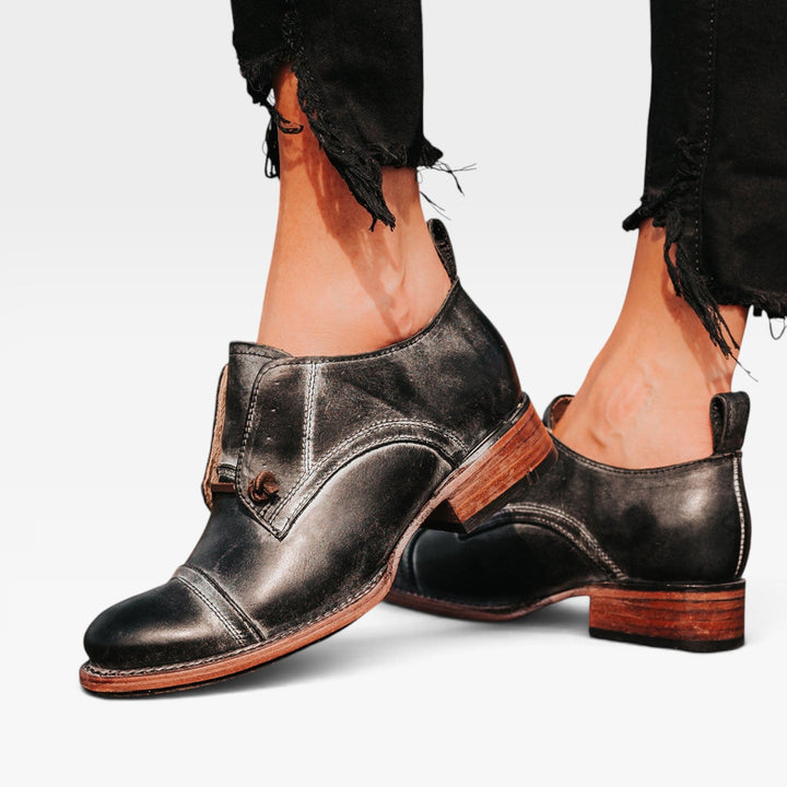Imogen | Chic Leather Oxford Shoes for Women