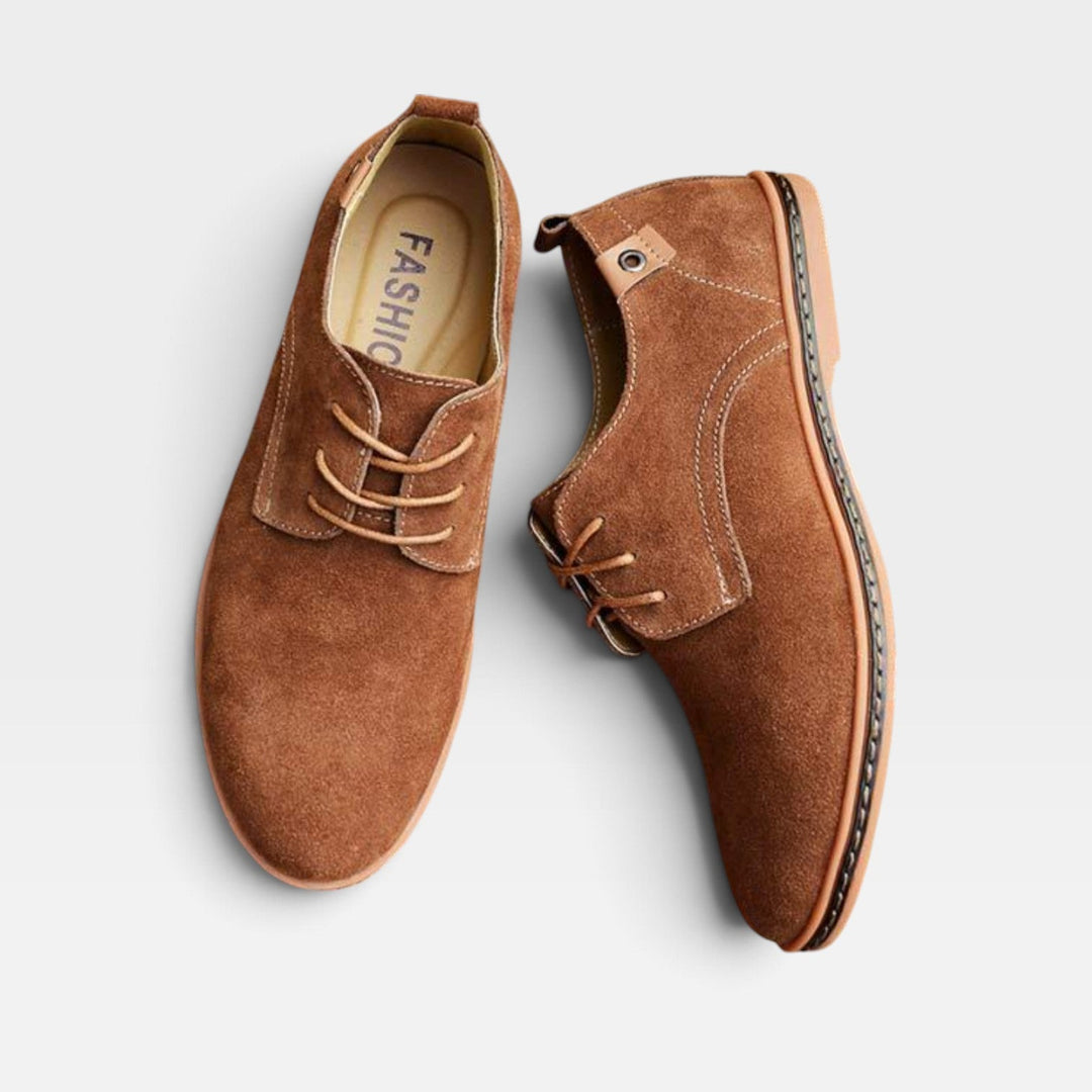 Baldwin | Refined Suede Lace Up Derby Shoes