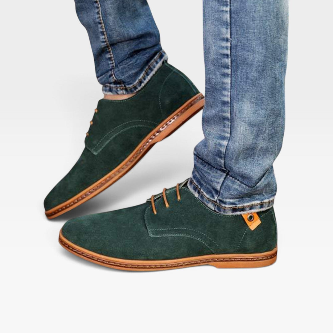 Baldwin | Refined Suede Lace Up Derby Shoes