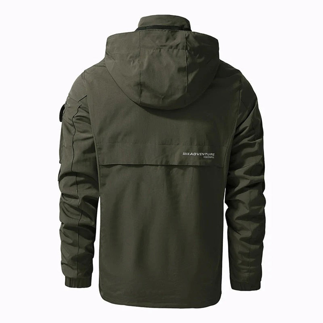 Hawke | Waterproof Hooded Bomber Jacket for Men
