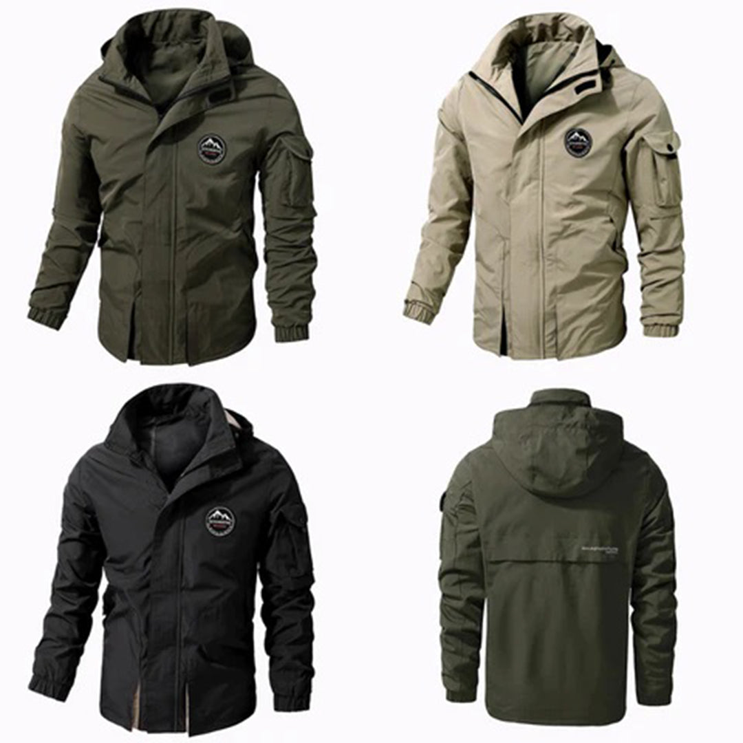 Hawke | Waterproof Hooded Bomber Jacket for Men