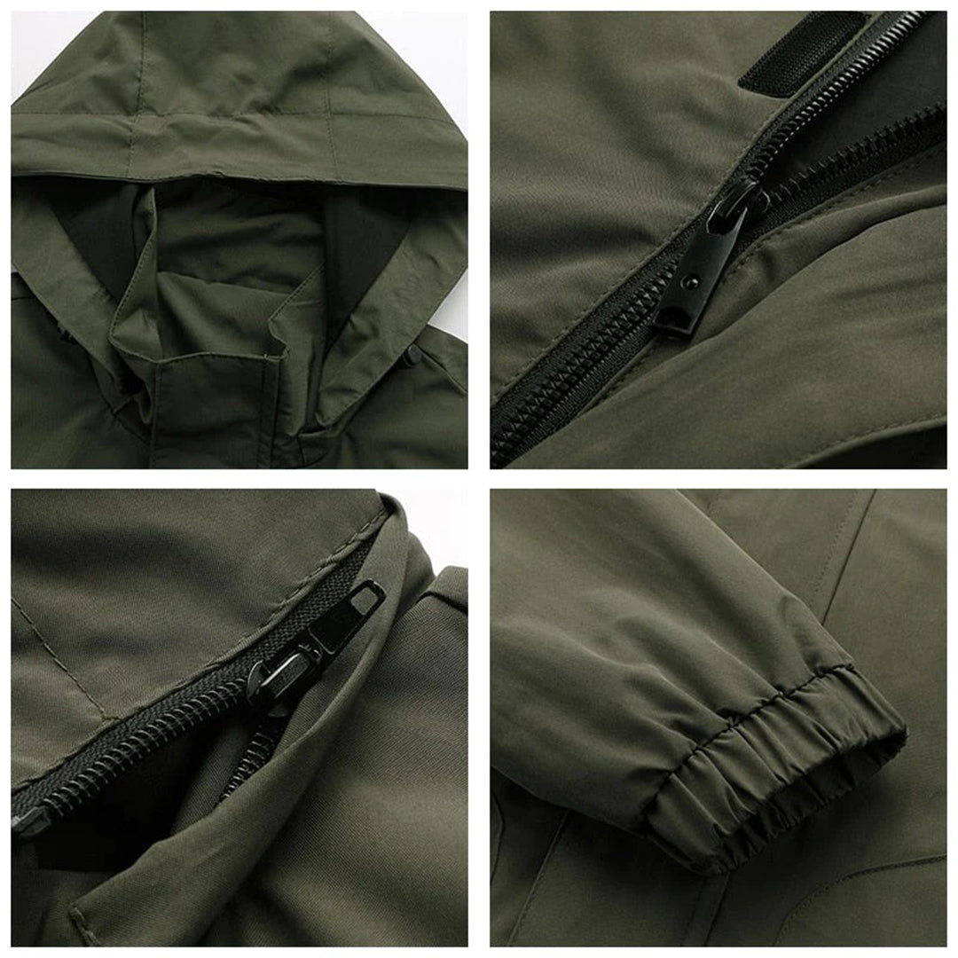 Hawke | Waterproof Hooded Bomber Jacket for Men