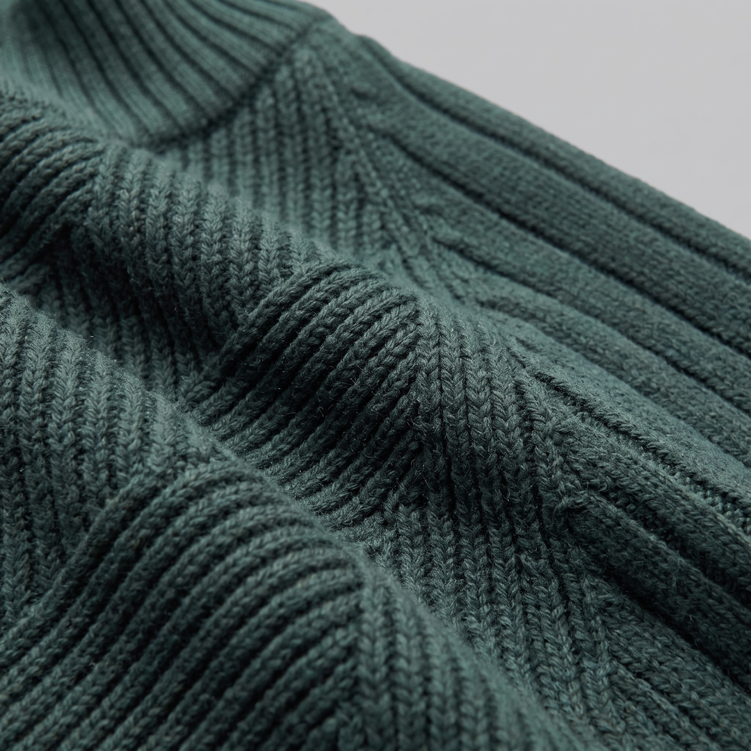 Hadrian | Sharp Diamond Knit Zip-Up Cardigan for Men