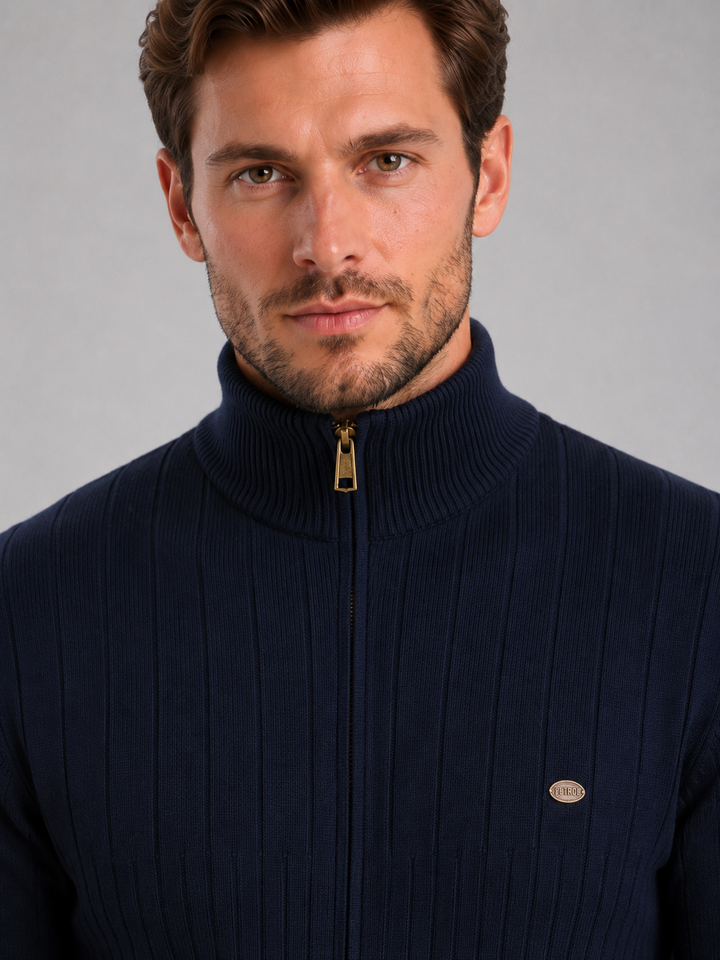 Landon | Refined Ribbed Quarter Zip Jumper