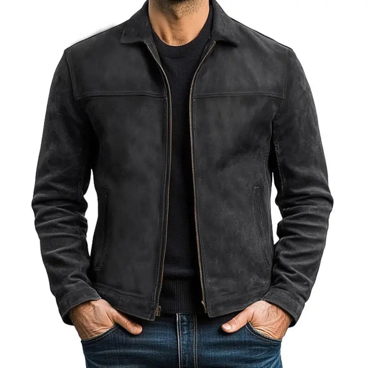 Wesley | Rugged Suede-Style Biker Jacket for Men