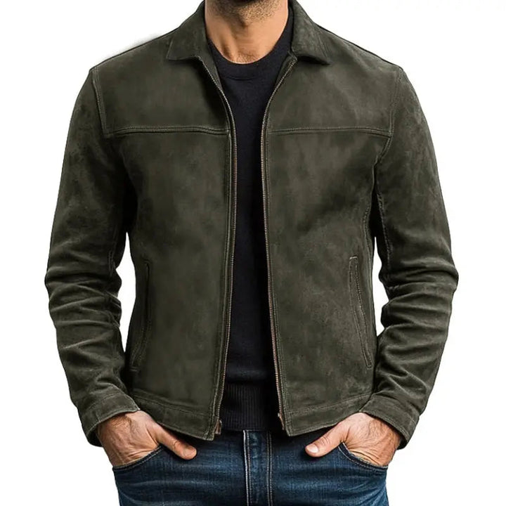 Wesley | Rugged Suede-Style Biker Jacket for Men