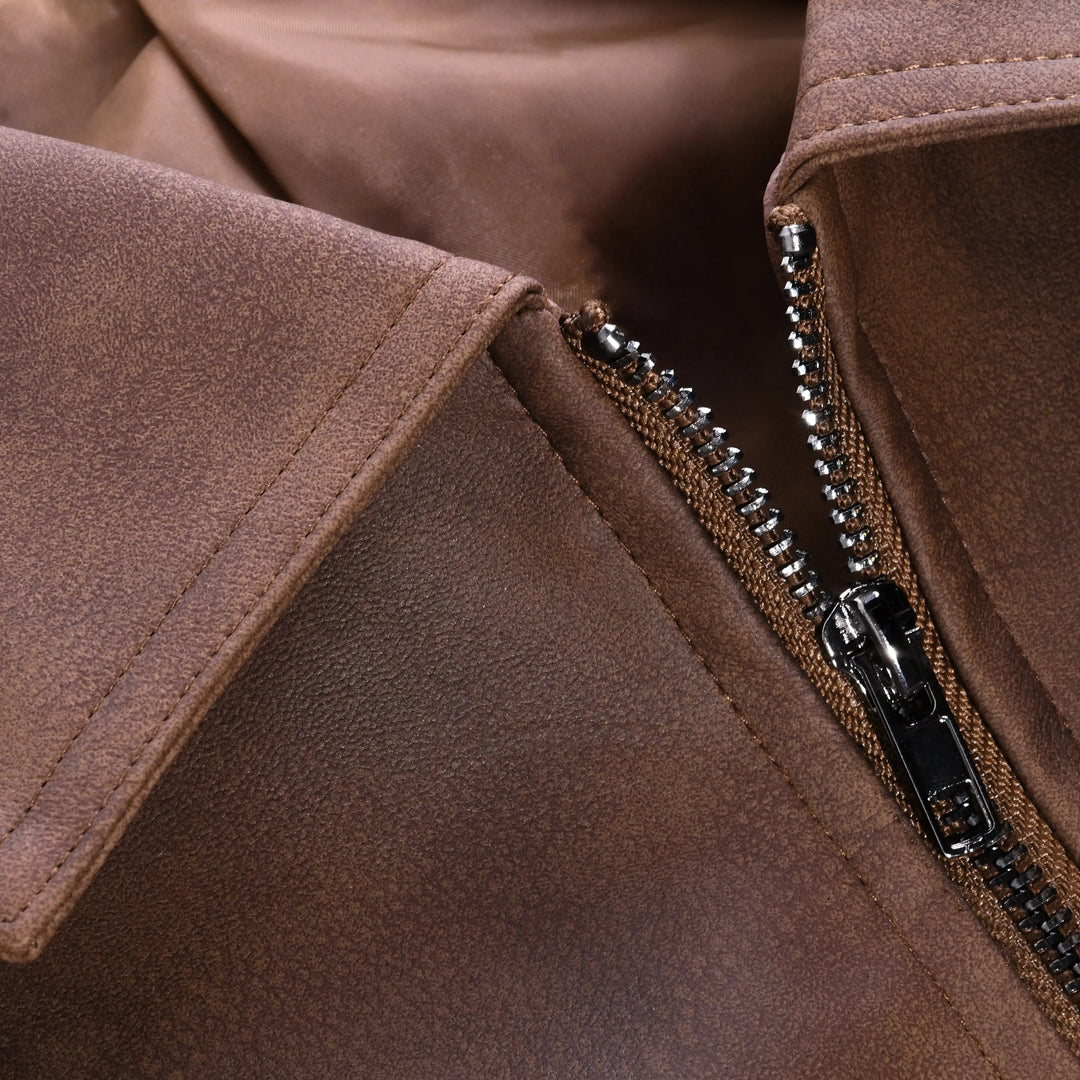 Wesley | Rugged Suede-Style Biker Jacket for Men