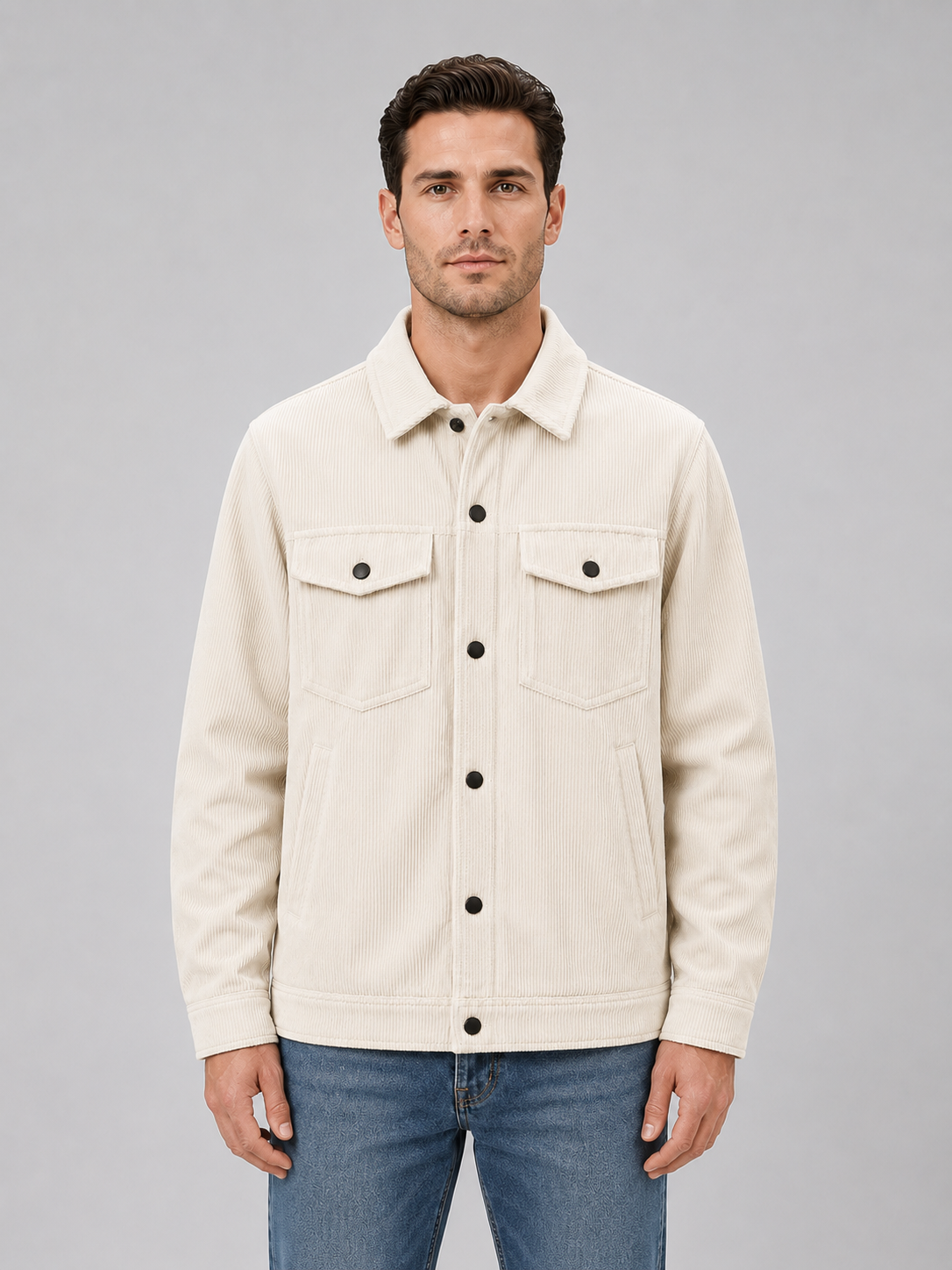 Ariel | Relaxed Corduroy Overshirt For Men