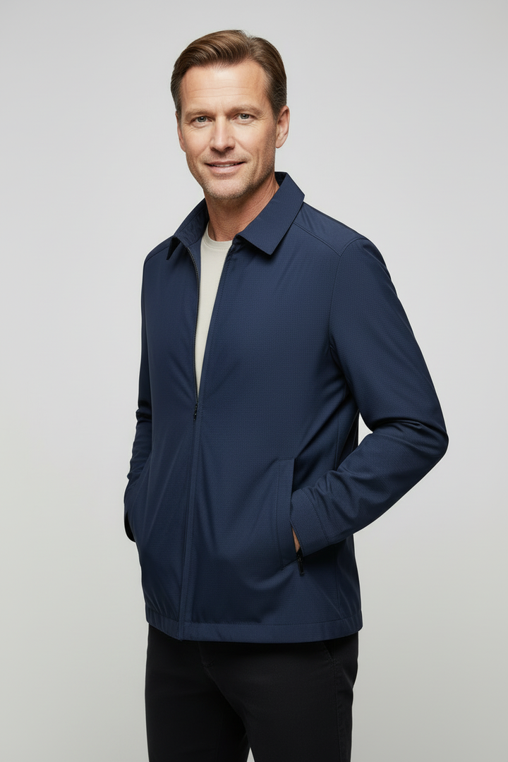 Fenn | Refined Mens Jacket Collar Zip-Up