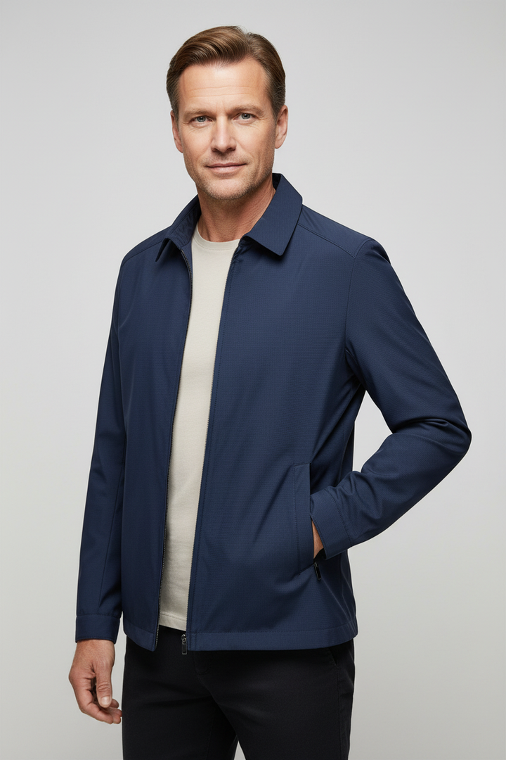 Fenn | Refined Mens Jacket Collar Zip-Up