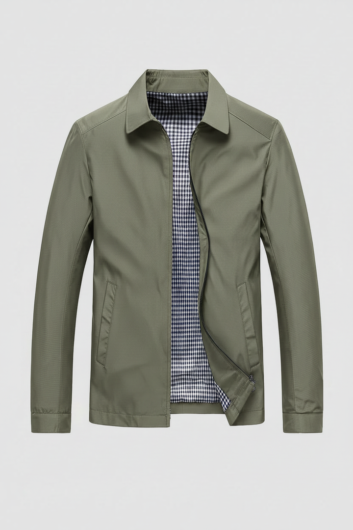 Fenn | Refined Mens Jacket Collar Zip-Up
