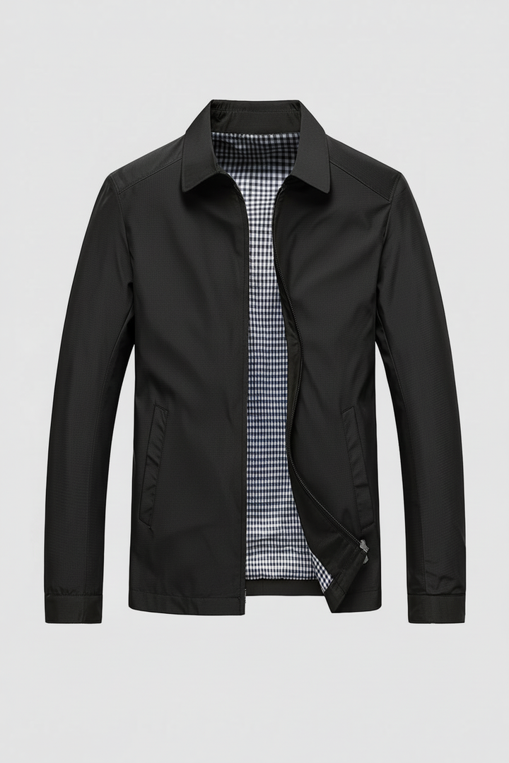Fenn | Refined Mens Jacket Collar Zip-Up