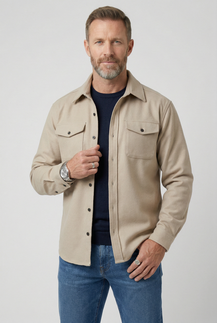 Finch | Practical Mens Jacket Button-Up Chest Pockets