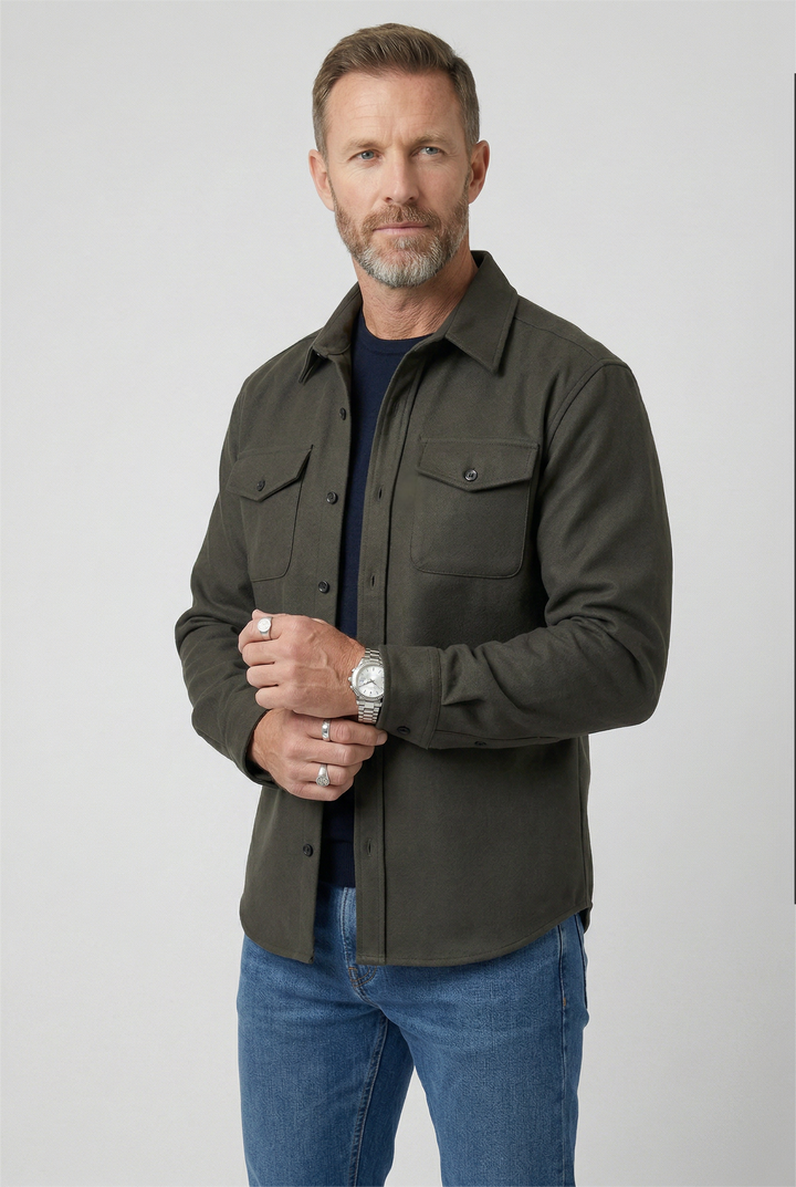 Finch | Practical Mens Jacket Button-Up Chest Pockets