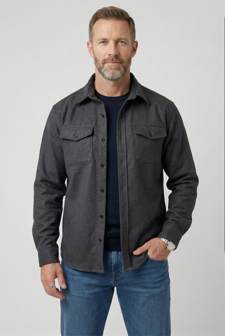 Finch | Practical Mens Jacket Button-Up Chest Pockets