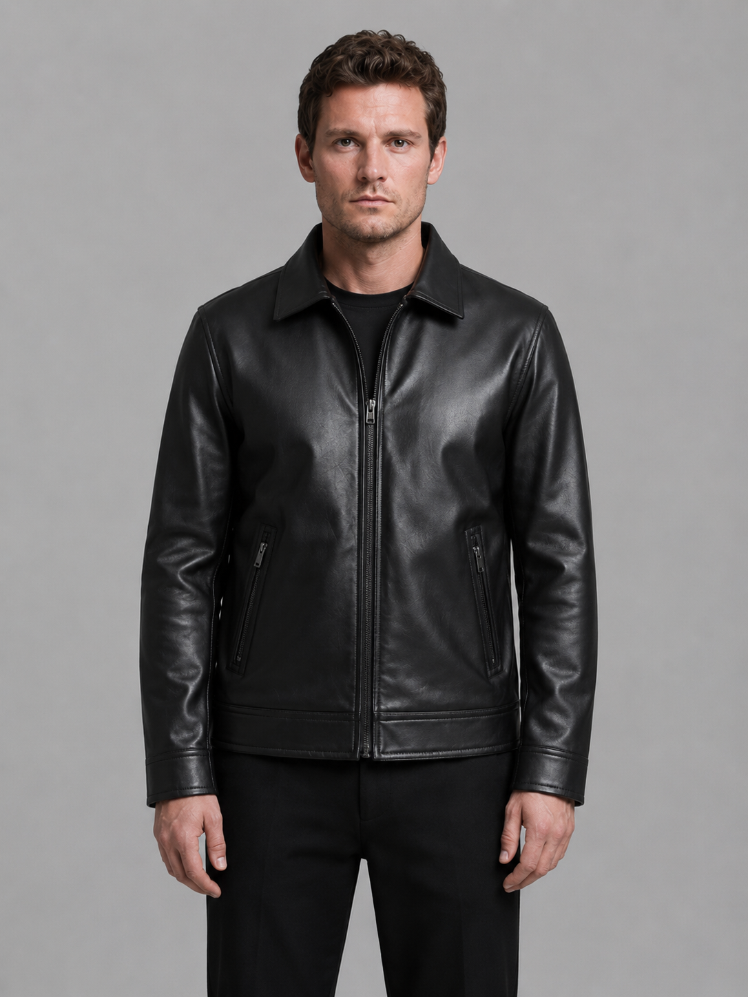 Pierson | Smart Leather-Look Jacket for Men