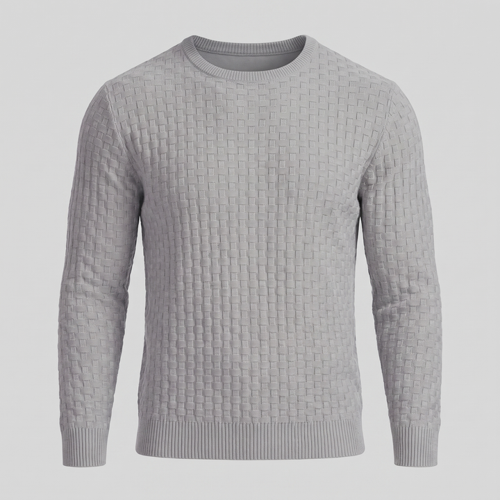 Godfrey | Relaxed Basketweave Crew Neck Jumper