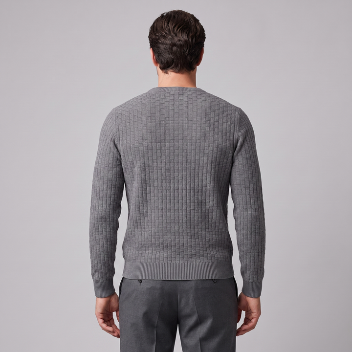 Godfrey | Relaxed Basketweave Crew Neck Jumper
