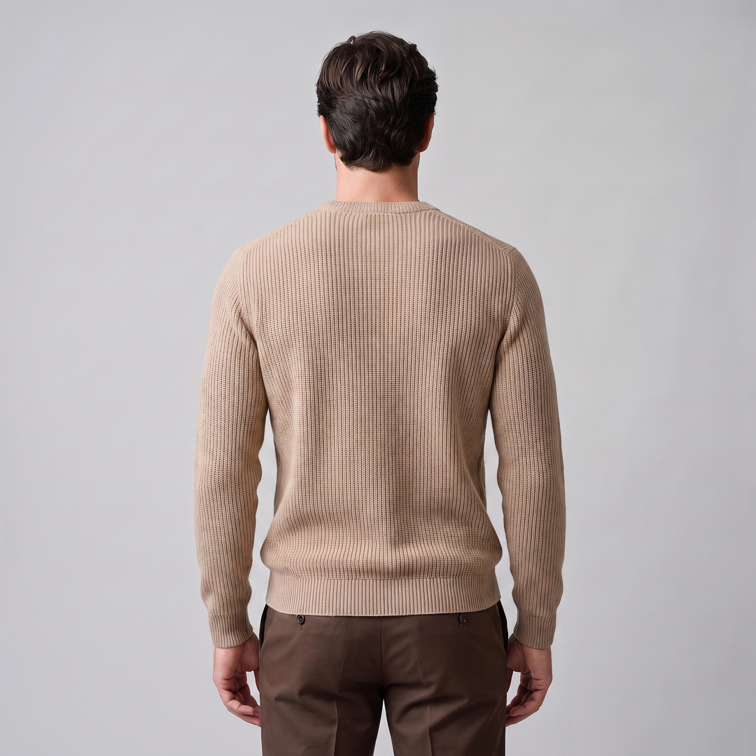 Godfrey | Relaxed Basketweave Crew Neck Jumper