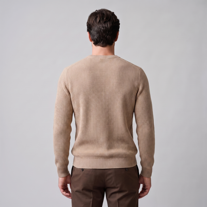 Godfrey | Relaxed Basketweave Crew Neck Jumper