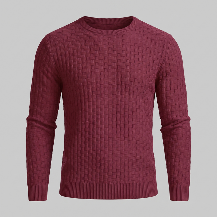 Godfrey | Relaxed Basketweave Crew Neck Jumper