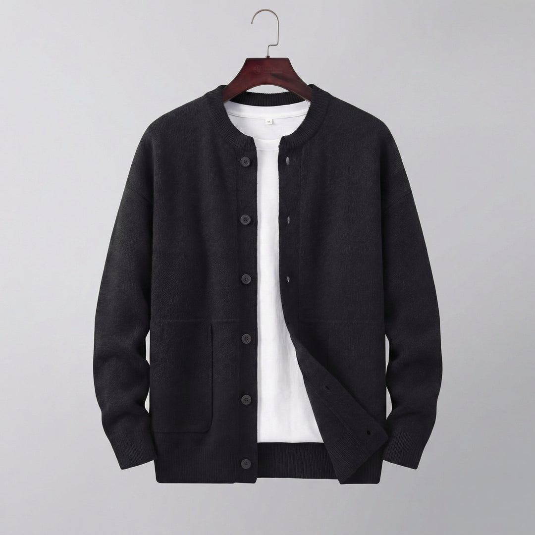 Hugo | Classic Buttoned Knit Cardigan for Men's Layering