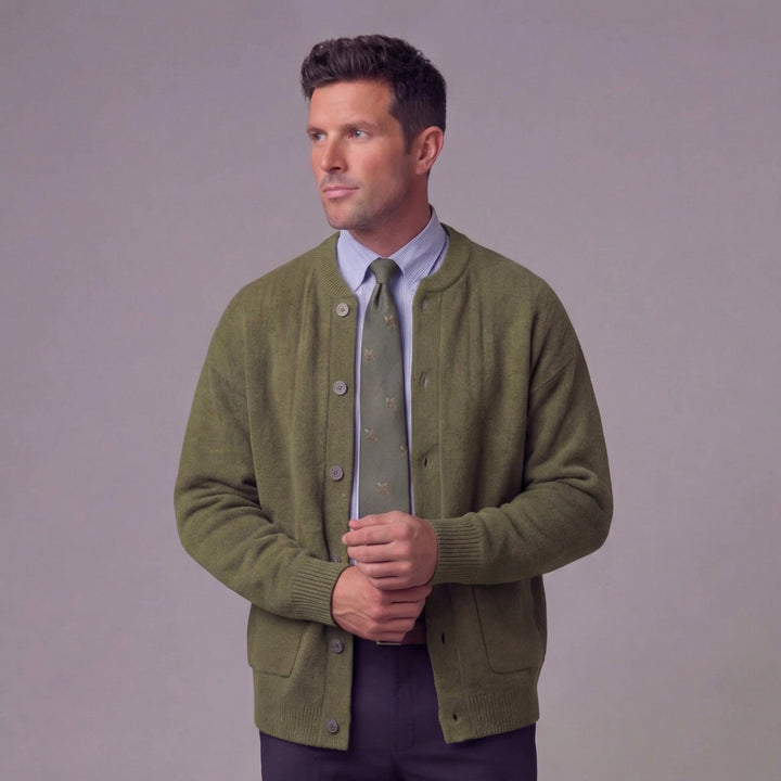 Hugo | Classic Buttoned Knit Cardigan for Men's Layering