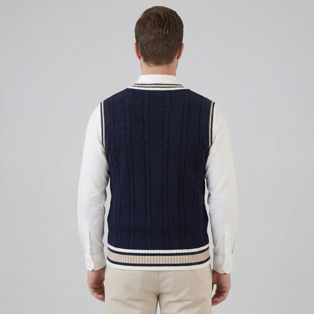 Wyndham | Elegant Cable-Knit Vest for Men