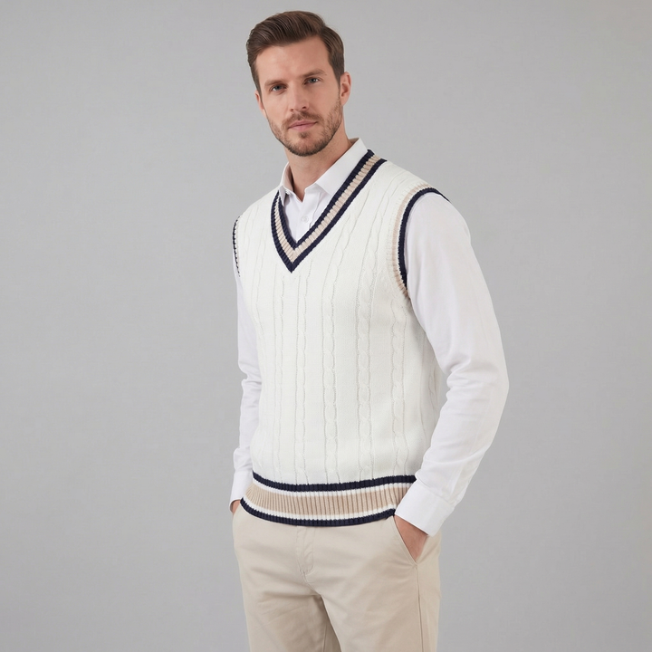 Wyndham | Elegant Cable-Knit Vest for Men