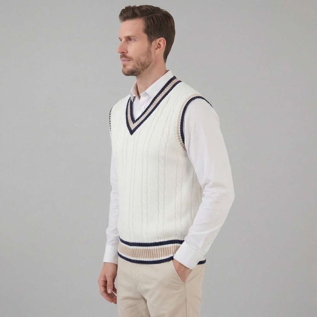 Wyndham | Elegant Cable-Knit Vest for Men