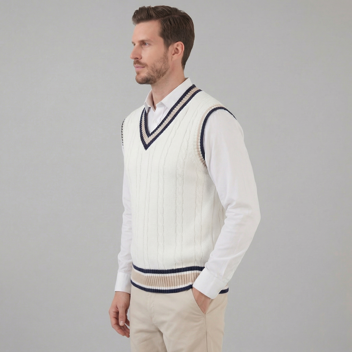 Wyndham | Elegant Cable-Knit Vest for Men
