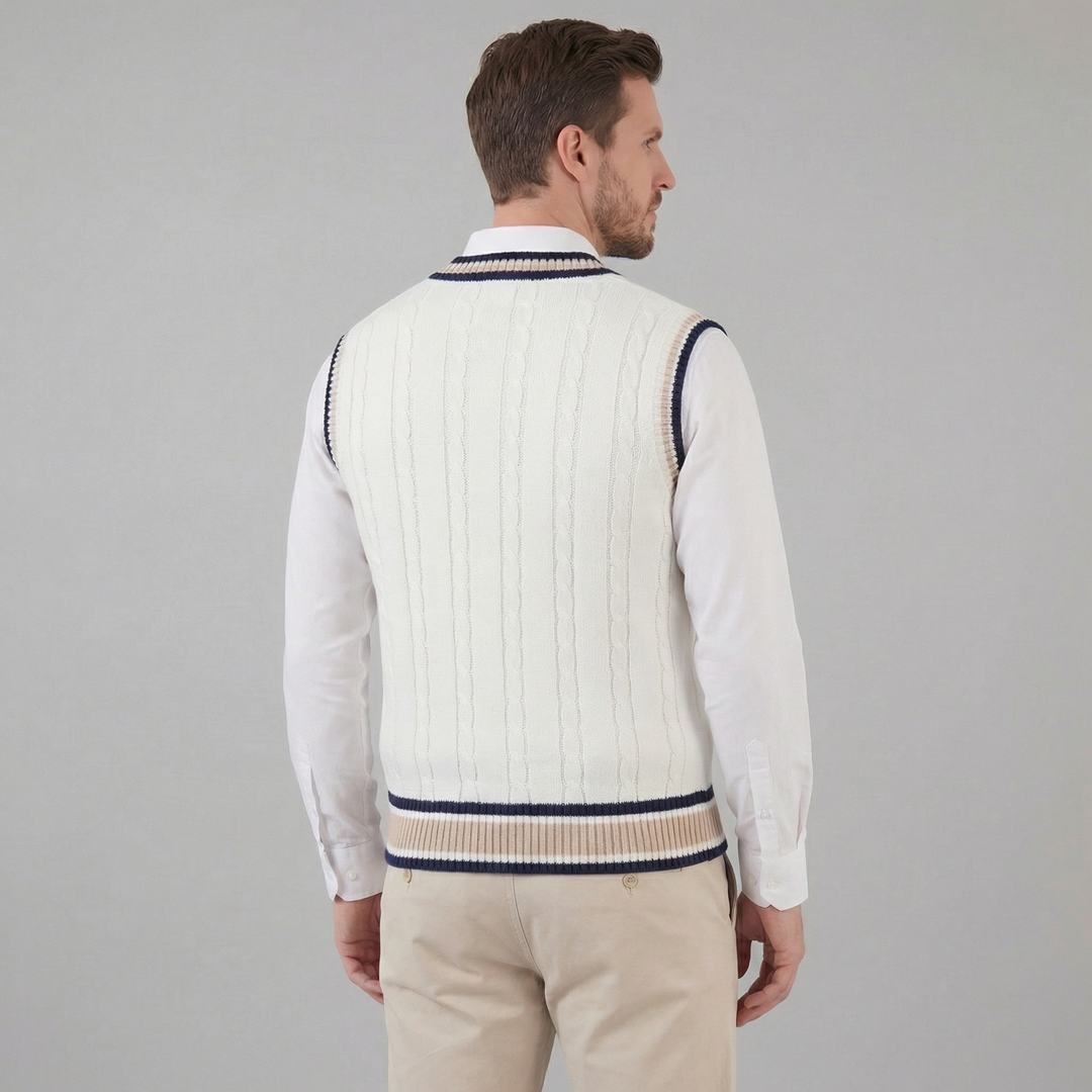 Wyndham | Elegant Cable-Knit Vest for Men