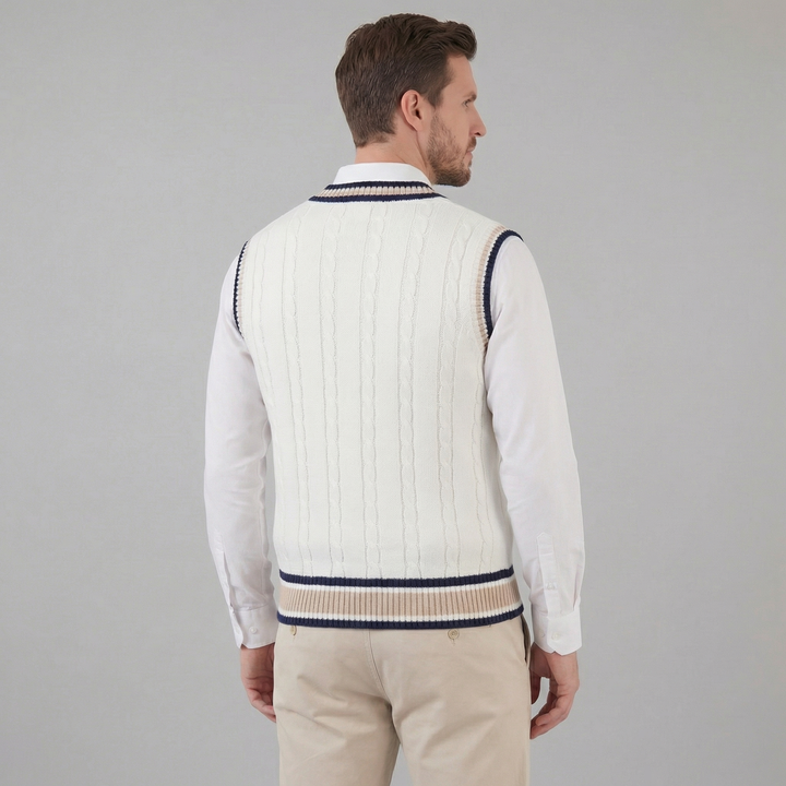 Wyndham | Elegant Cable-Knit Vest for Men